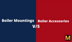Difference between Boiler mountings and accessories