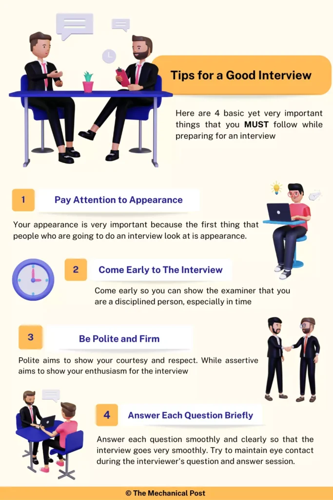 Tips for a good mechanical engineer interview